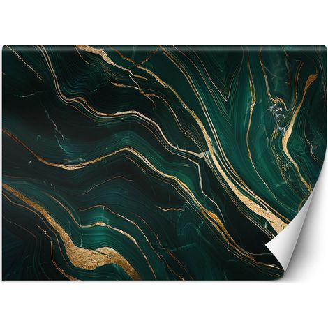 Fototapete Grüner Smaragd Marmor Abstrakt 100x70 cm (1/5)