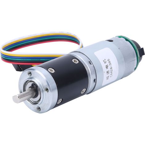 12-V-Gleichstrommotor mit 330 U/min, Metallzahnrad und Encoder (1/5)