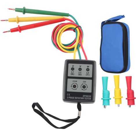Détecteur de Phase Portable SP8030 Haute Précision, 60‑600V AC, Testeur de Séquence (1/5)