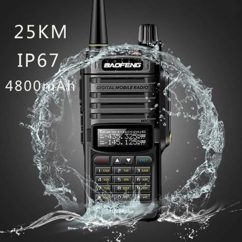 1pcs étanche talkie-walkie haute puissance CB jambon 20 km longue portée portable radio bidirectionnelle pour la chasse (1/3)