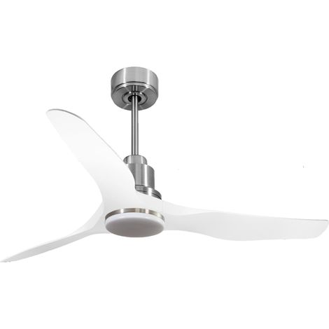 Ventilador de techo Reversible Termostato Dimable Wifi Motor DC Techos Inclinados Mando a Distancia Luz tres tonos Adaptador 2/3 Aspas Hypersilence Memoria