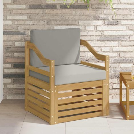 vidaXL Canapé d’extérieur Polyester Blanc (1/5)