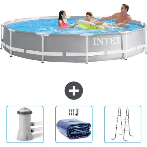 Prism Frame Pool Rund - 366x76 cm - 4-teilig SCB83 (1/4)