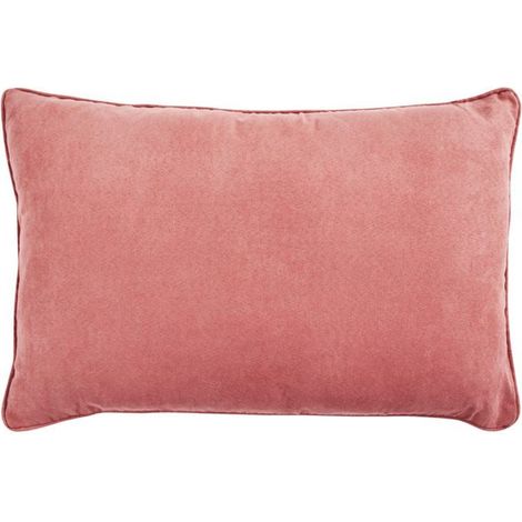 SUEDEN - Coussin en suédine terra cotta 60x40 (1/4)