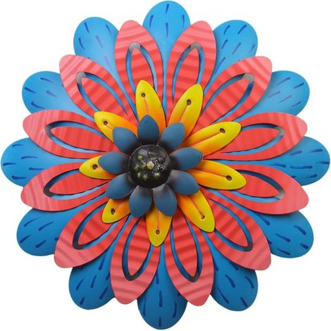 Metall Blumen-wanddekor Blumen-wandkunst Aufhängen Außendekor Veranda Hängendes Dekor Draußen (1/5)