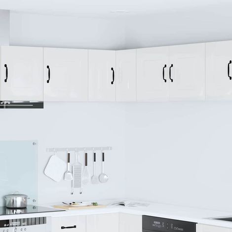 vidaXL Pannello lavastoviglie Kalmar Bianco Lucido 57 x 57 x 40