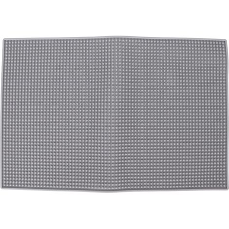 Tapis antidérapant en silicone pour coiffure, support de rangement pour tondeuses, ciseaux et peignes de barbier. (1/5)