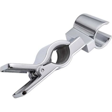 CSPARKV support douchette, Support pour Pommeau de Douche, Support Douche à Main Remplaçable, Support de Douche, 20-25MM à Diamètre Réglable, Métal, Chromé, Sans Perçage (1/4)