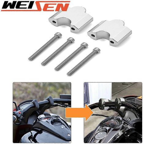 Entretoise de rehausse de guidon en aluminium pour moto Suzuki Boulevard M109R, Intruder M1800R et VZR1800 (2006-2023) (1/4)
