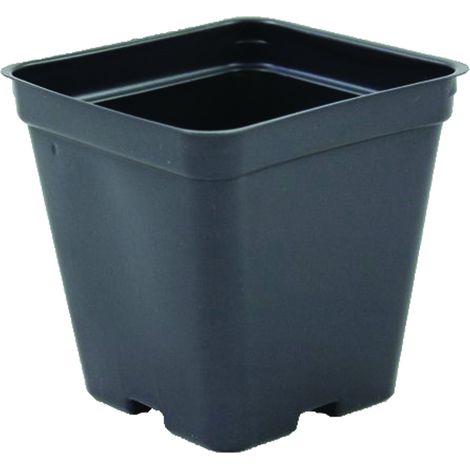 Lot de 450 Pots de Serre carrés en Plastique Noir 8,9 x 8,9 cm (1/2)