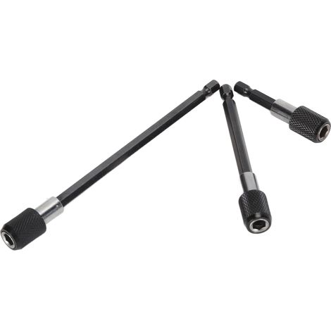 3-teiliger Verlängerungsstangenadapter 1/4"-Sechskantschaft Schnellspann-Magnetfutter Schraubendreher-Bithalter (1/5)