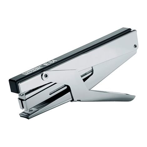 Rapid e10 agrafeuse de pince - jusqu'à 15 feuilles - pour agrafes 10 - agrafes fermées - chrome/noir - (1/3)