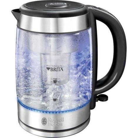 Bouilloire en Verre Filtrante 1L Clarity - RUSSELL HOBBS - 20760-57 - Cartouche Filtre à Eau Brita Inclus (1/5)