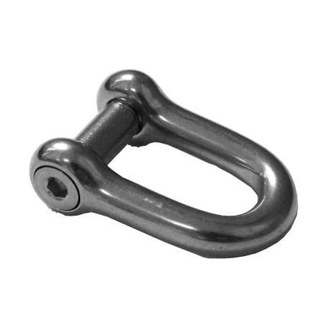 Manille droite à vis six pans creux inox A4 - Diamètre: 10