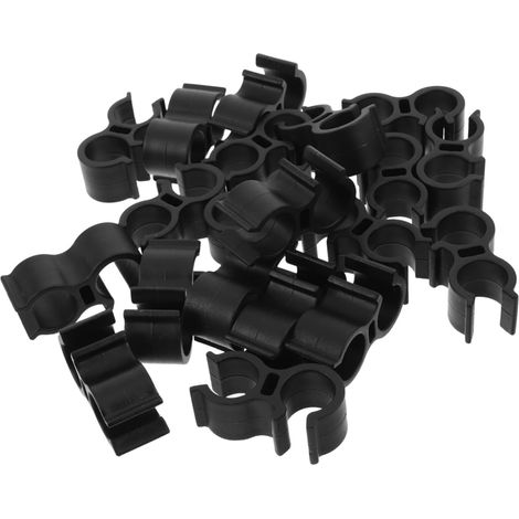 Lot de 20 supports de pommeau de douche en plastique noir pour chaise, avec conception détachable et entretien facile (1/5)