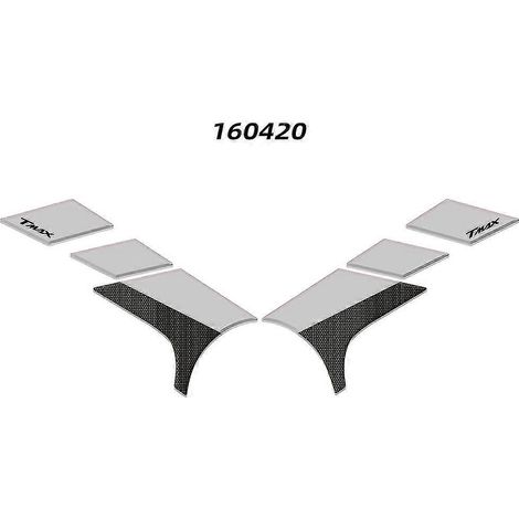 Autocollants 3D pour réservoir, kit de protection contre l'huile et l'essence pour Yamaha Tmax 560 2022-2023 (1/4)