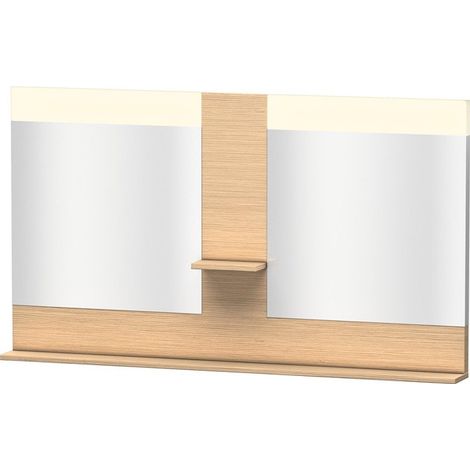 Miroir DuravitVERO 142x1400x800m avec éclairage chêne brossé