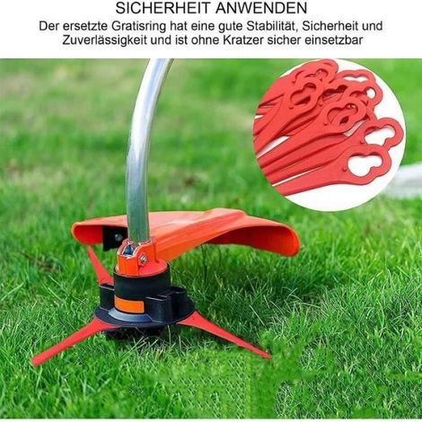Lame De Rechange - Coupe-Bordure - Compatible Florabest FRTA 20 A1 FAT 18B2 FAT 18B3 - En Plastique ABS - Lot De 100 (1/4)