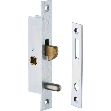 Serrure monopoint à larder profil étroit à mentonnet Série 24 largeur 25mm avec gâche - METALUX - F124250010 (1/4)