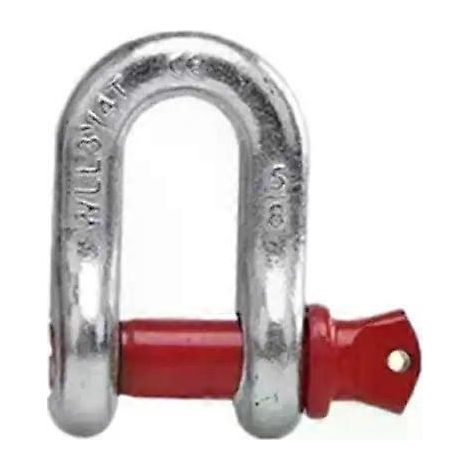 Manille en D en acier inoxydable. boucle de levage en U haute résistance. chaîne fixe 1 T (1/5)