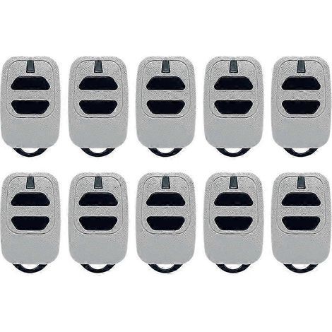 10 télécommandes de porte de garage à deux boutons, compatibles avec les émetteurs portatifs DEA séries GT2, GT4, GTI2, GTI4 et GTI à code tournant 433,92 MHz. (1/5)