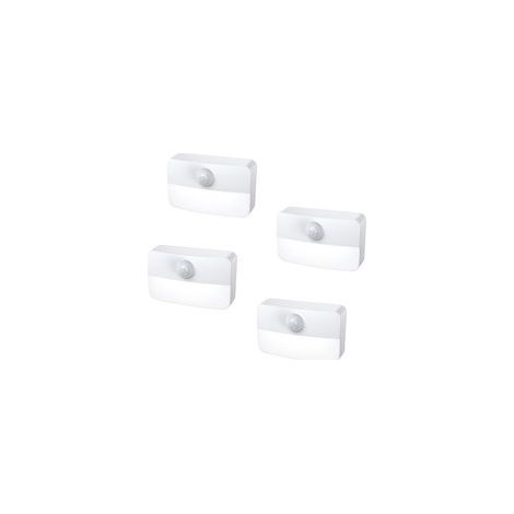 Veilleuse LED Détecteur de Mouvement (Lot de 4) – Autocollante, Éclairage Cuisine, Escalier, Armoire, Économique et Pratique (1/5)