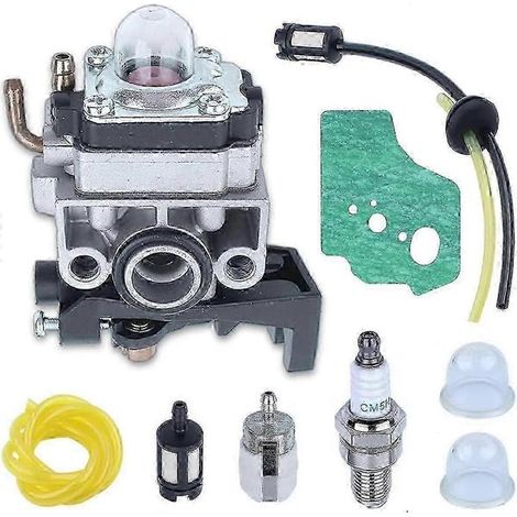 Kit de carburateur pour moteur Honda GX25 GX35 FG110 HHT35 HHT25, ADEFOL : carburateur + joint + filtre + durite d'essence + filtre à air + bougie + ampoule de rechange (1/5)
