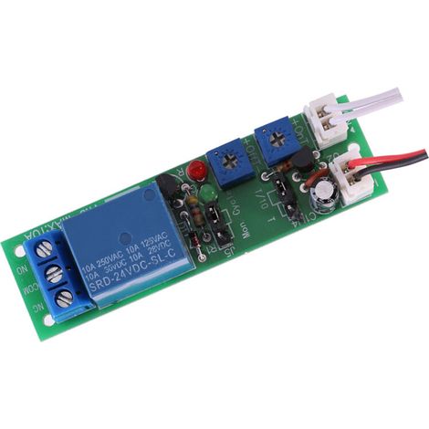 Einstellbares zyklisches Timer-Relaismodul, DC 5V 12V 24V mit hoher Präzision für Aquarien, Maschinentestschaltungen, Timer-Ansteuergeräte (DC 24V).