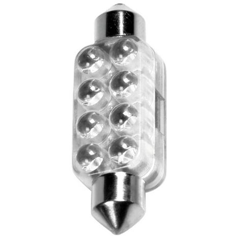12V Led Series - 8 Led - 13x44 mm - SV8,5-8 - 1 pz - Scatola - Blu (1/4)