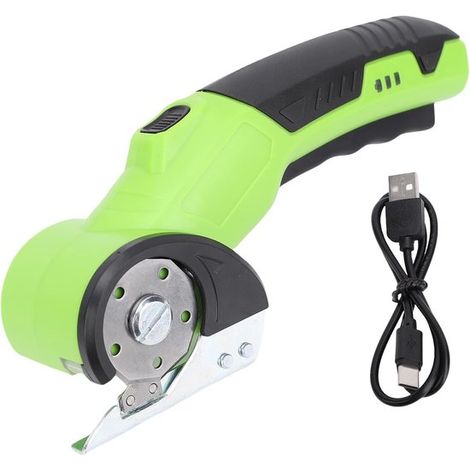 Cisailles électriques pour vêtements, tissus et textiles petit taille-haie portable, pratique, sans fil et rechargeable pour la taille des légumes. (1/5)