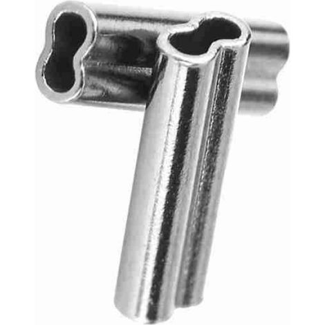 Fdit 100 manchons de serrage à double barillet en cuivre pour ligne de pêche 1,6 mm  10 mm (1/5)