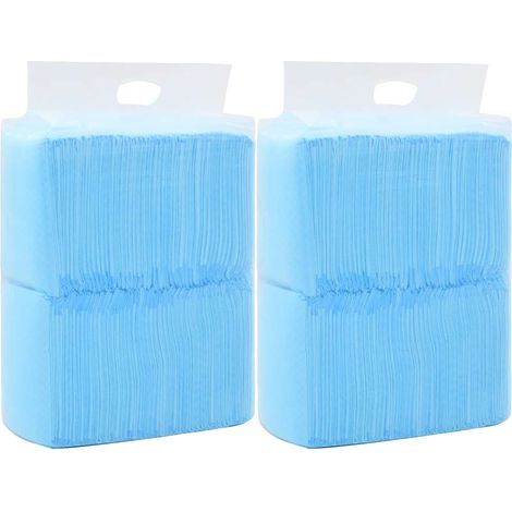 Empapadores para mascota 200 unidades 60x45 cm textil no tejido vidaXL