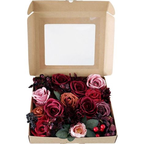 Set mit künstlichen Blumen für DIY-Hortensien-Hochzeitssträuße, Tischdekorationen, Gestecke, Partys, Babypartys und Heimdekorationen