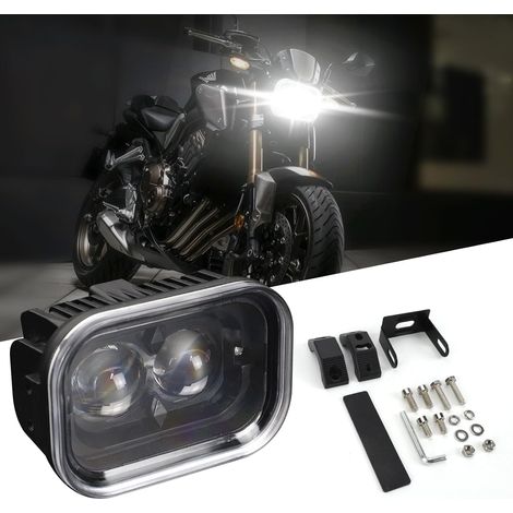 4" Cool White LED Headlight Motorcycle LED Headlight with DRL Hi/Lo Beam LED Driving Light 12V Waterproof LED Headlight for Motorcycle UTV Truck Car Vehicles, 1 Pack (1/5)