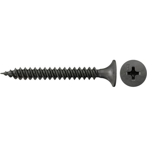 Fischer 1.000x Schnellbauschraube 3,5 x 35 Trompetenkopf phosphatiert Feingewinde Kreuzschlitz PH - 665088 (1/4)