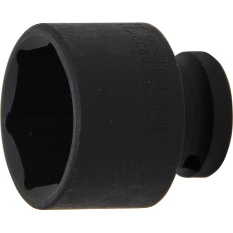 BGS Kraft-Steckschlüssel-Einsatz Sechskant Antrieb Innenvierkant 12,5 mm (1/2") SW 32 mm - 5232 (1/4)