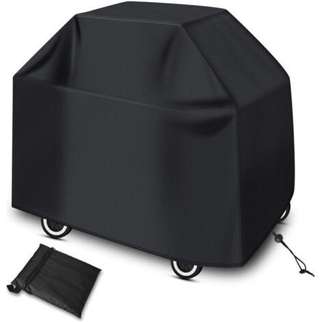Bardusch-Housse de Barbecue, BBQ Couverture Imperméable au Barbecue, Bache de Protection Barbecue Housse avec Poche et Cordon Ajustable, Anti-poussière Anti-UV et Durable (145x61x117cm) (1/4)