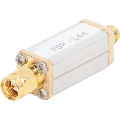 Filtre passe-bande 144MHz 2 mètres en alliage d'aluminium, interface SMA 50 ohms, filtre RF passe-bande compact pour radio amateur (1/5)