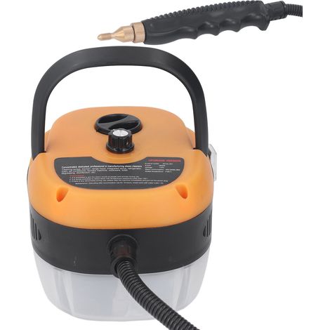 Nettoyeur vapeur jaune haute température et haute pression 2500 W, capacité d'eau 1000 ml, pour climatiseurs, cuisines et hottes aspirantes (nettoyage des graisses), norme européenne 220 V (1/5)