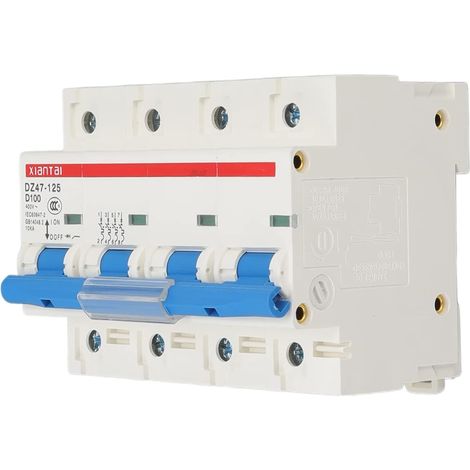 Small Circuit Breaker 4P 100A 400V Flamme d'alimentation ignifuge basse tension Type de rail Miniature Circuit Breaker (1/5)