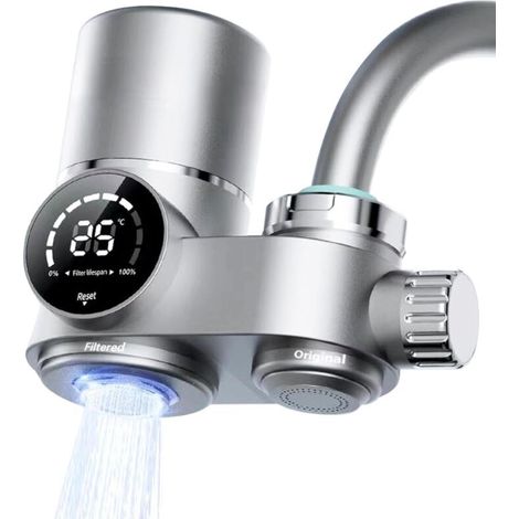 JSSEVN - Tap water filter with UV light and LED display, tap water purifier, tap water filter (1/5)