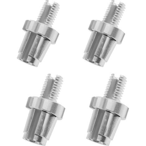 4pcs Levier de Frein Réglage Régulateur Vis Ajusteurs de Câble Boulons en Alliage D'aluminium Remplacement pour Vélo Route VTT, M7x26.6x14.6mm (1/5)