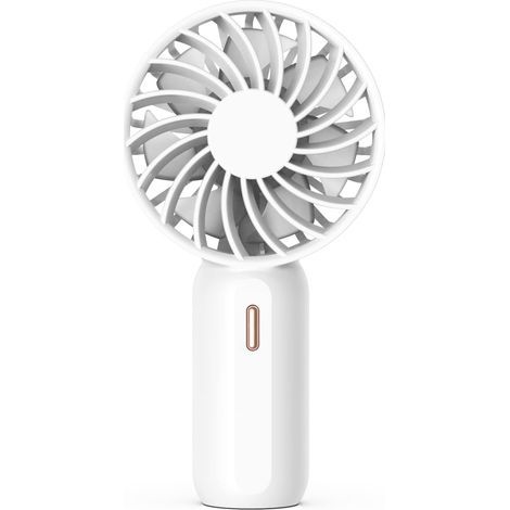 Mini ventilatore portatile con 3 velocità regolabili, batteria ricaricabile, cavo di alimentazione, ventilatore USB silenzioso per casa e ufficio. (1/5)