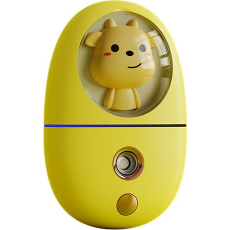 Humidificateur miniature mignon pour animaux de compagnie de 35 ml, humidificateur portatif à brume fraîche (jaune) (1/5)