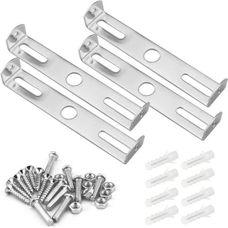 4 piezas, Placa de techo, Soporte, Soporte de techo, Soporte para lámpara colgante, Para pared o techo, Soporte de montaje de lámpara, Plateado (1/5)