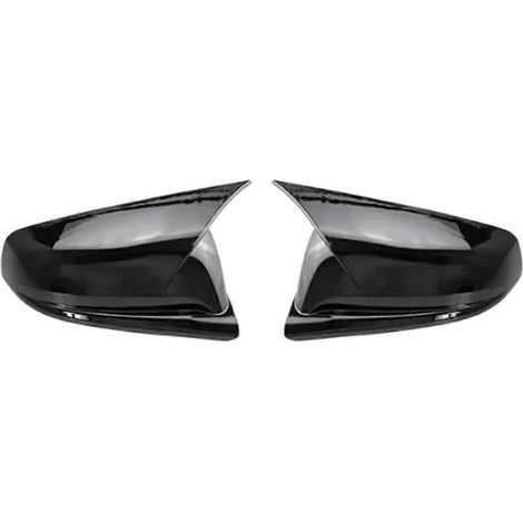 Coque de rétroviseur latéral de voiture, garniture noire brillante (1/5)