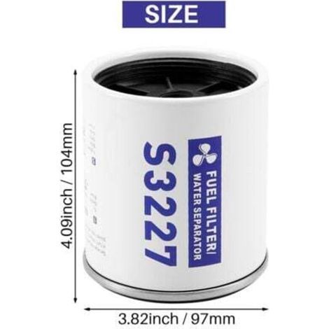 Éléments filtrants externes pour carburant marin S3227