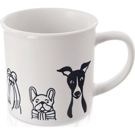 Mug en céramique chiens blancs 500 ml (1/4)