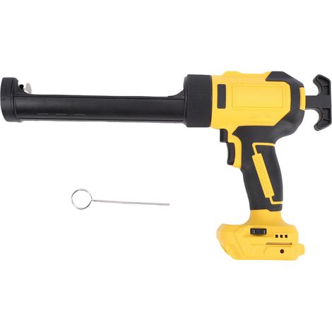 Pistolet à calfeutrer sans fil adapté à la batterie DCB180 DCB200 Calfeutrage électrique à rétraction automatique réglable à 6 vitesses avec lumière LED Compatible avec les cartouches de 10 oz/300 ml (1/5)