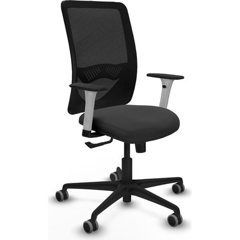 Bürostuhl piqueras y crespo ergonomisch schwarz Kunstleder (1/2)